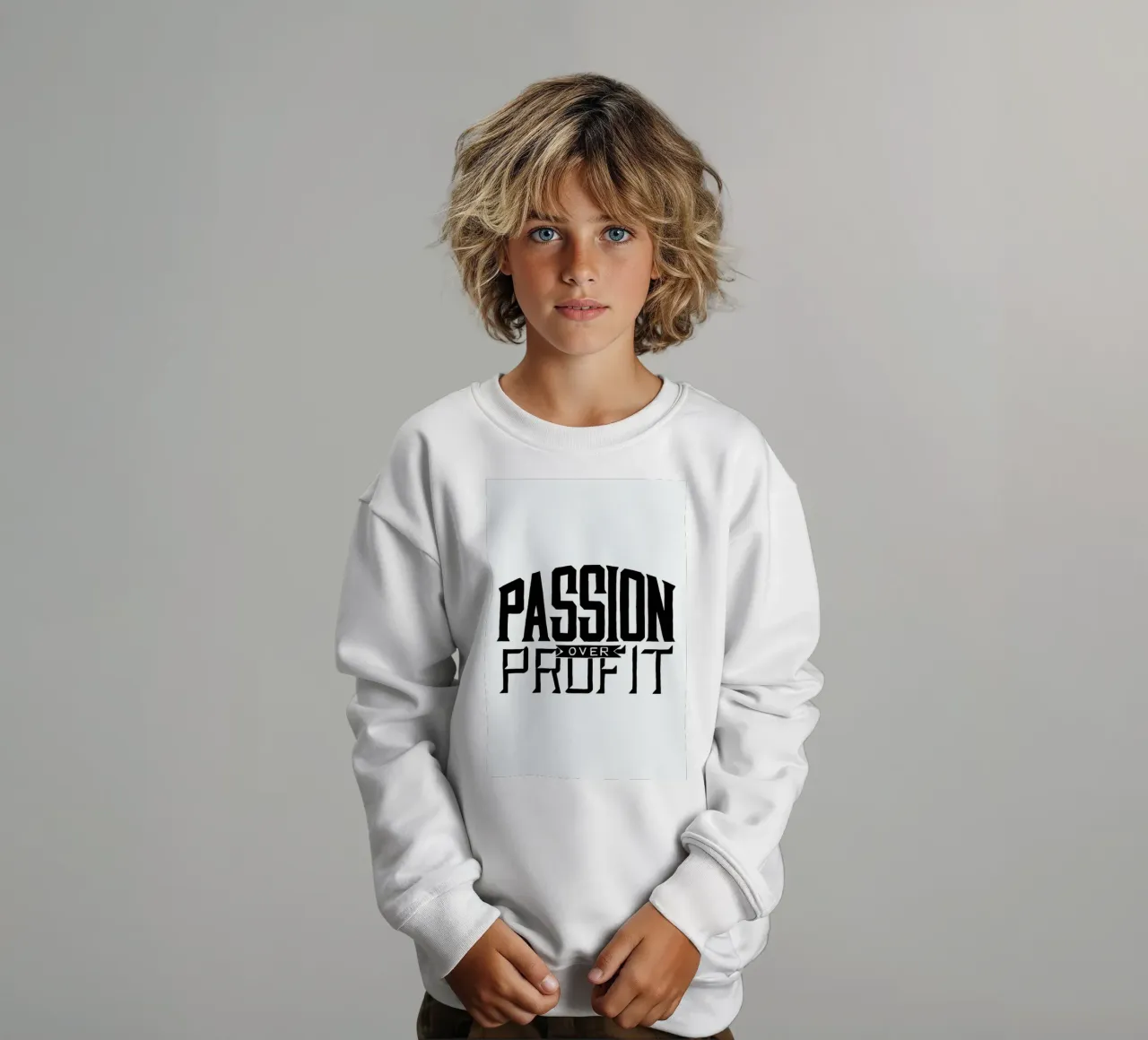 Passion Over Profit sudadera para niño de JONATTEND