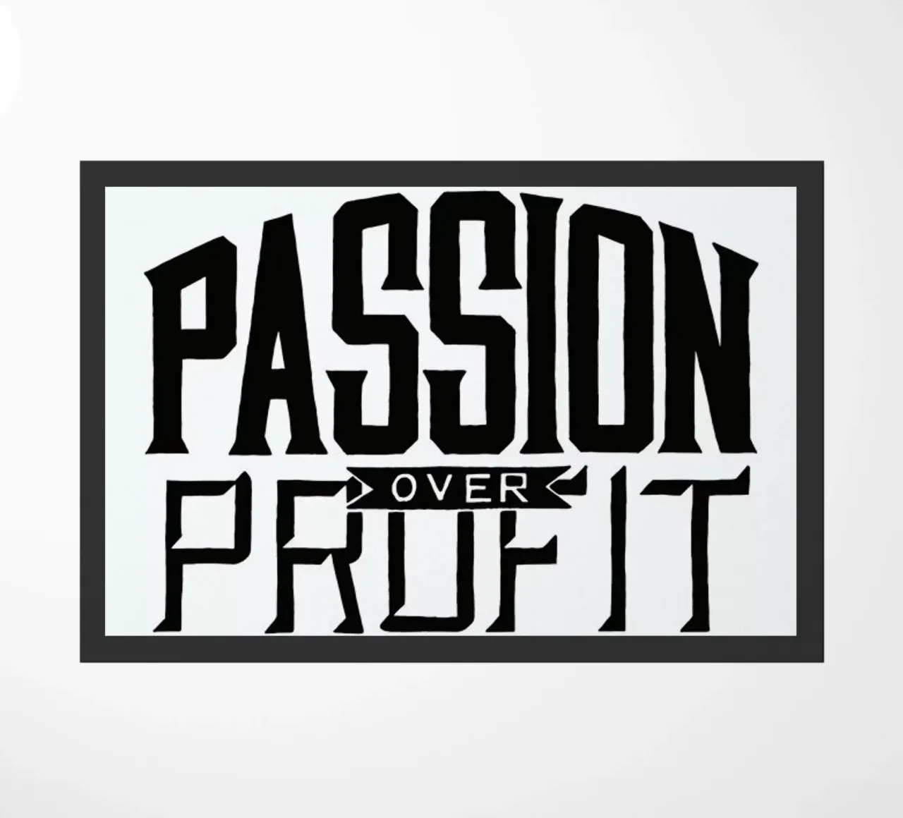 Passion Over Profit doormat by JONATTEND