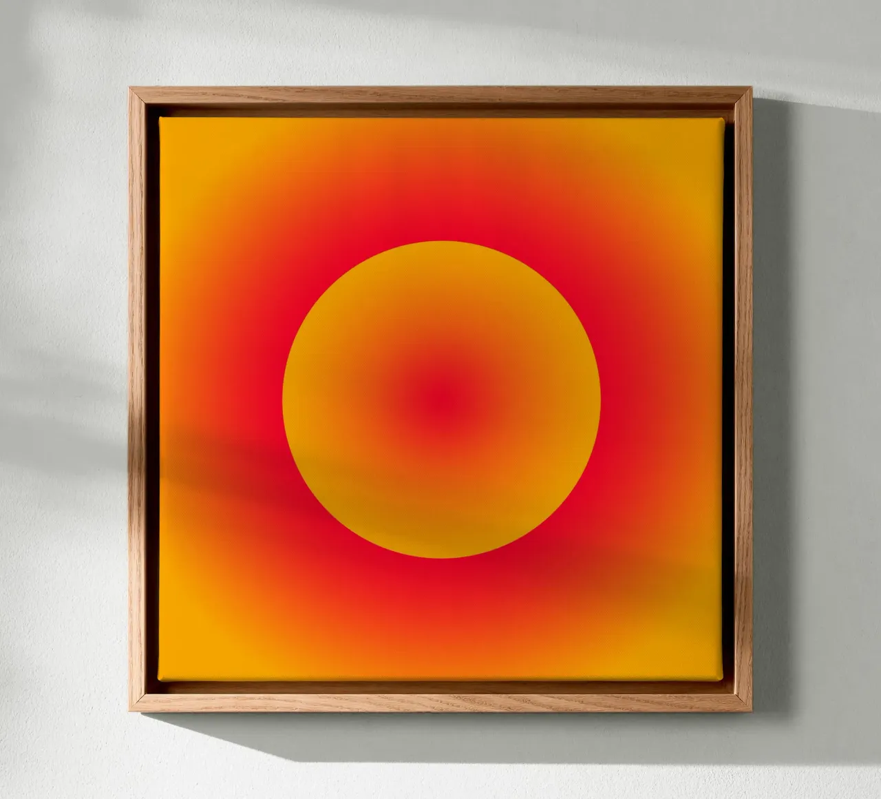 sunburst glow canvas met Baklijst van lookingforsunrays