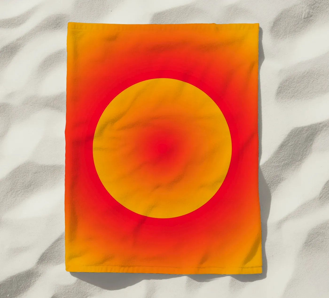 sunburst glow beach towel by lookingforsunrays