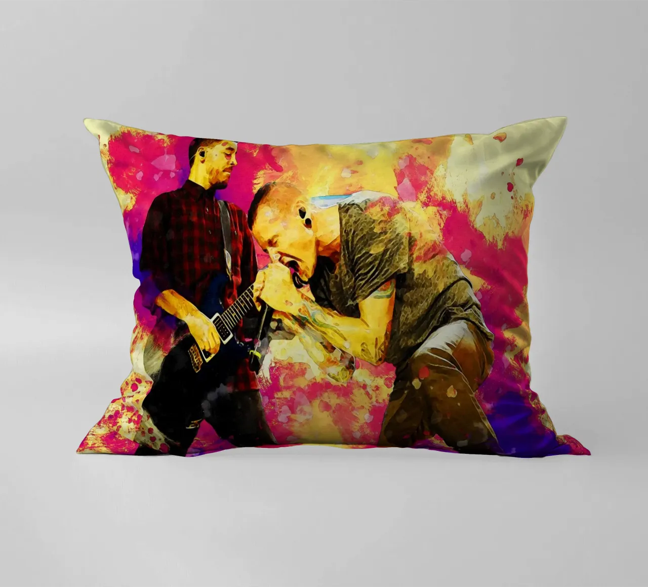 Smudge Mike Shinoda e Chester Bennington cuscino da Gunawan Rb
