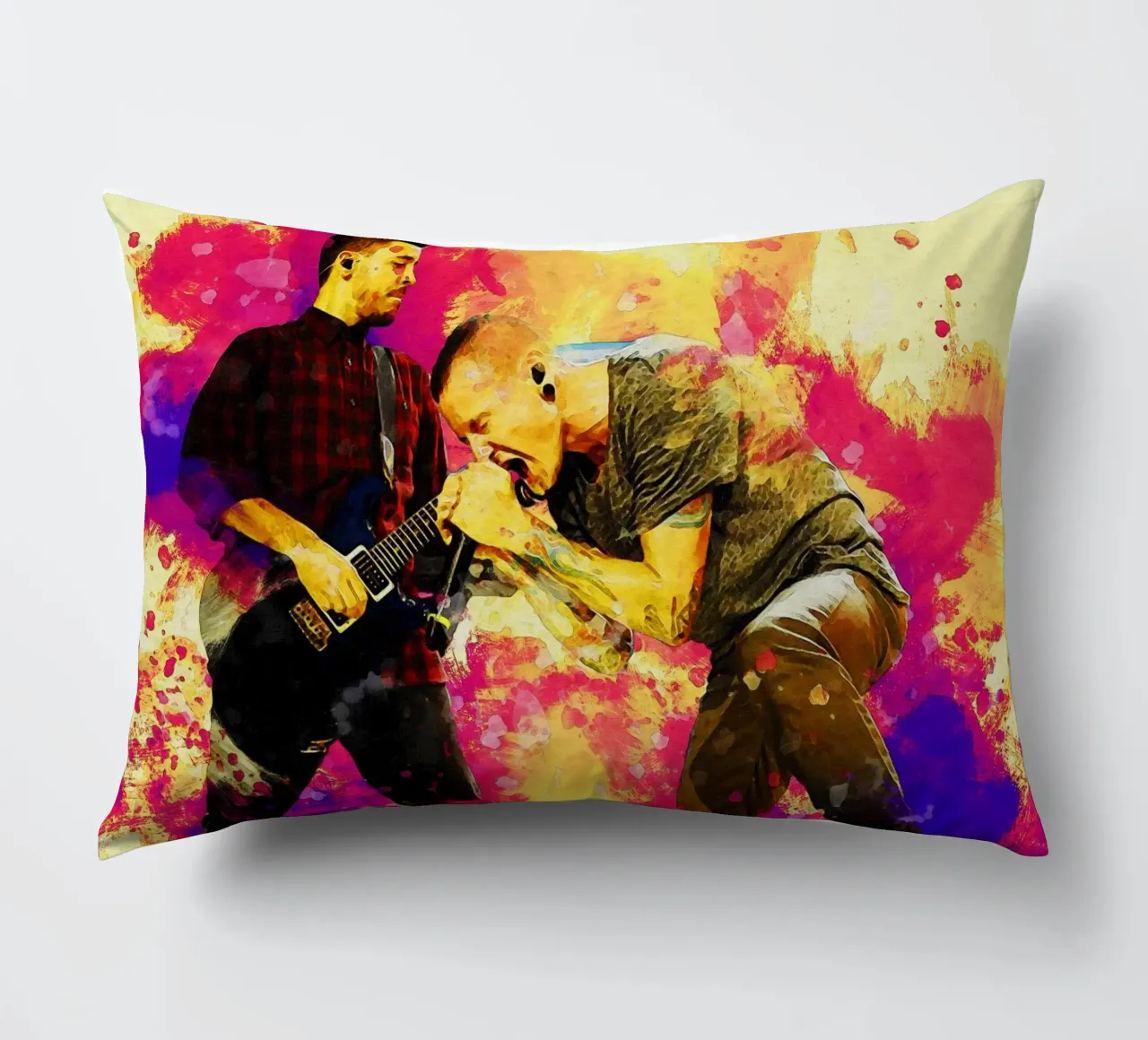 Smudge Mike Shinoda e Chester Bennington cuscino da Gunawan Rb
