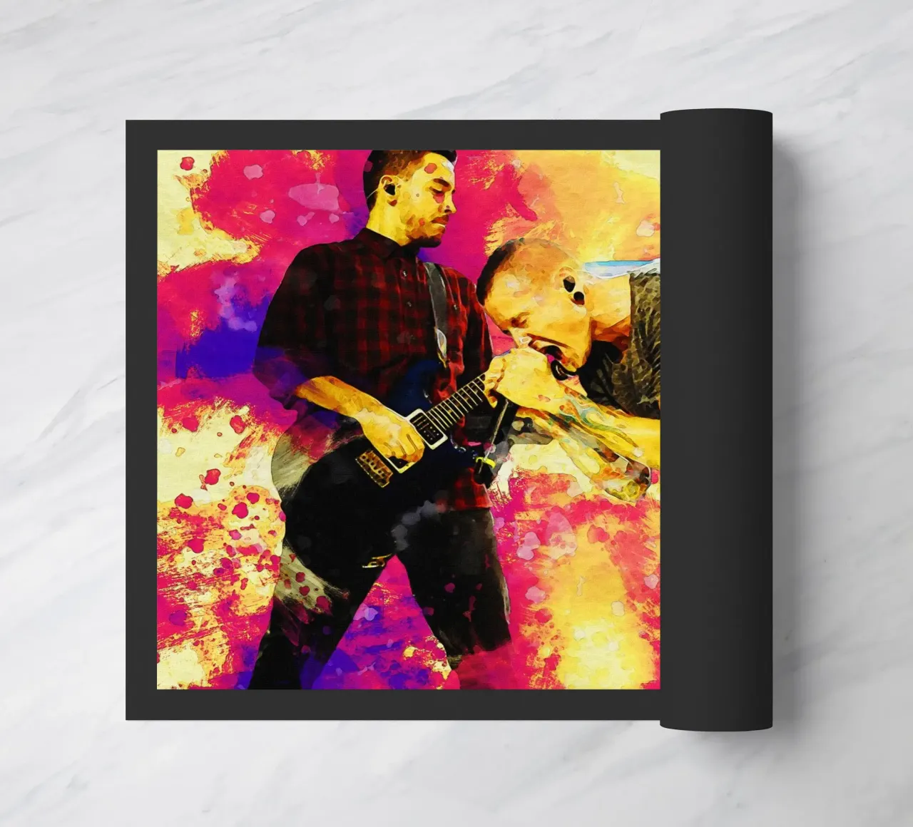 Smudge Mike Shinoda e Chester Bennington zerbino da Gunawan Rb