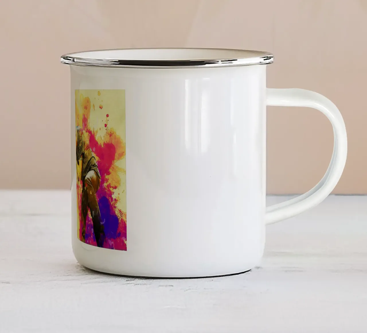 Smudge Mike Shinoda e Chester Bennington tazza in smalto da Gunawan Rb