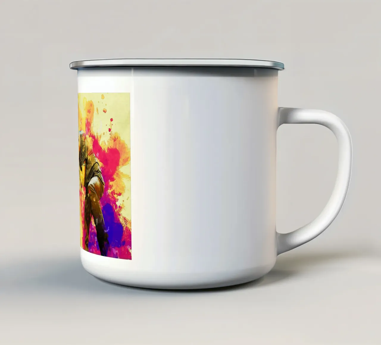 Smudge Mike Shinoda e Chester Bennington tazza in smalto da Gunawan Rb