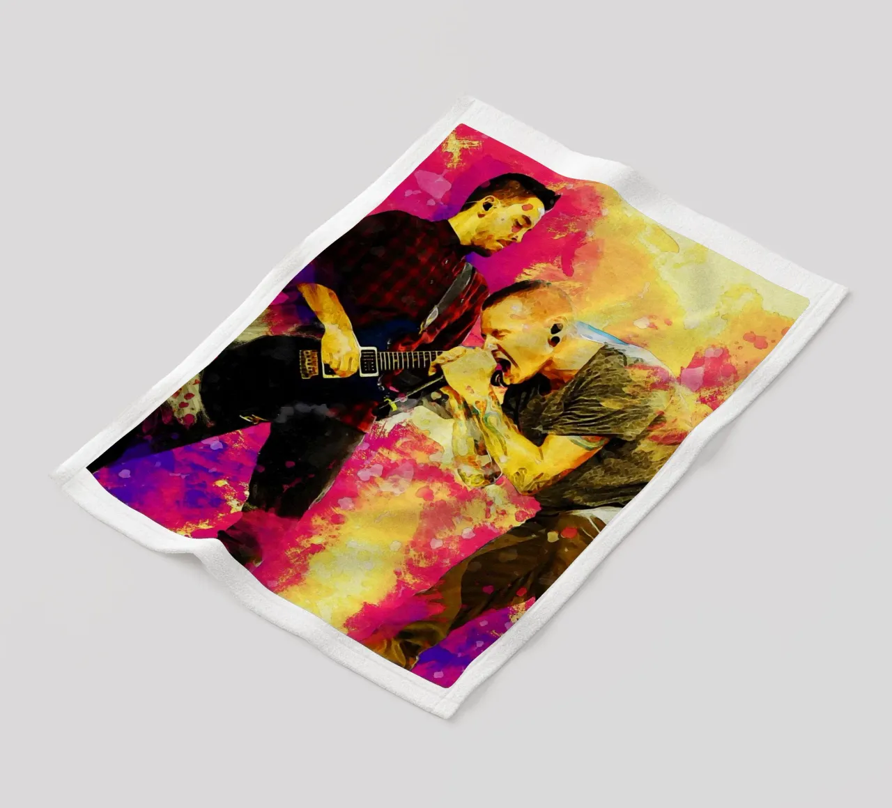 Smudge Mike Shinoda e Chester Bennington coperta in pile da Gunawan Rb
