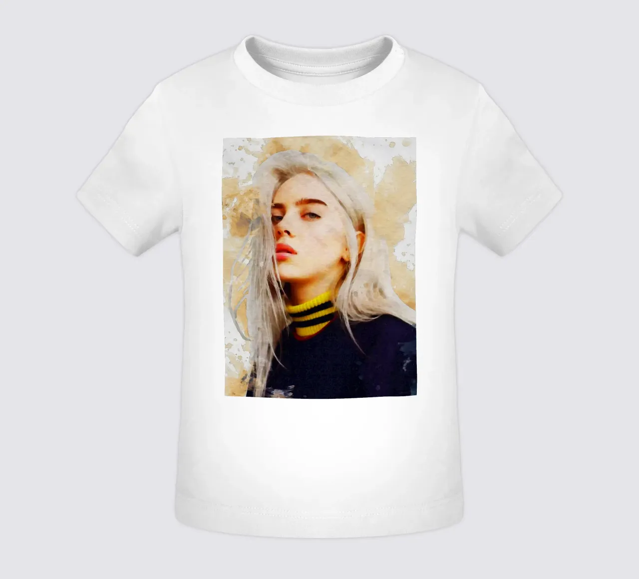 Smudge Ritratto Billie Eilish maglietta neonato da Gunawan Rb