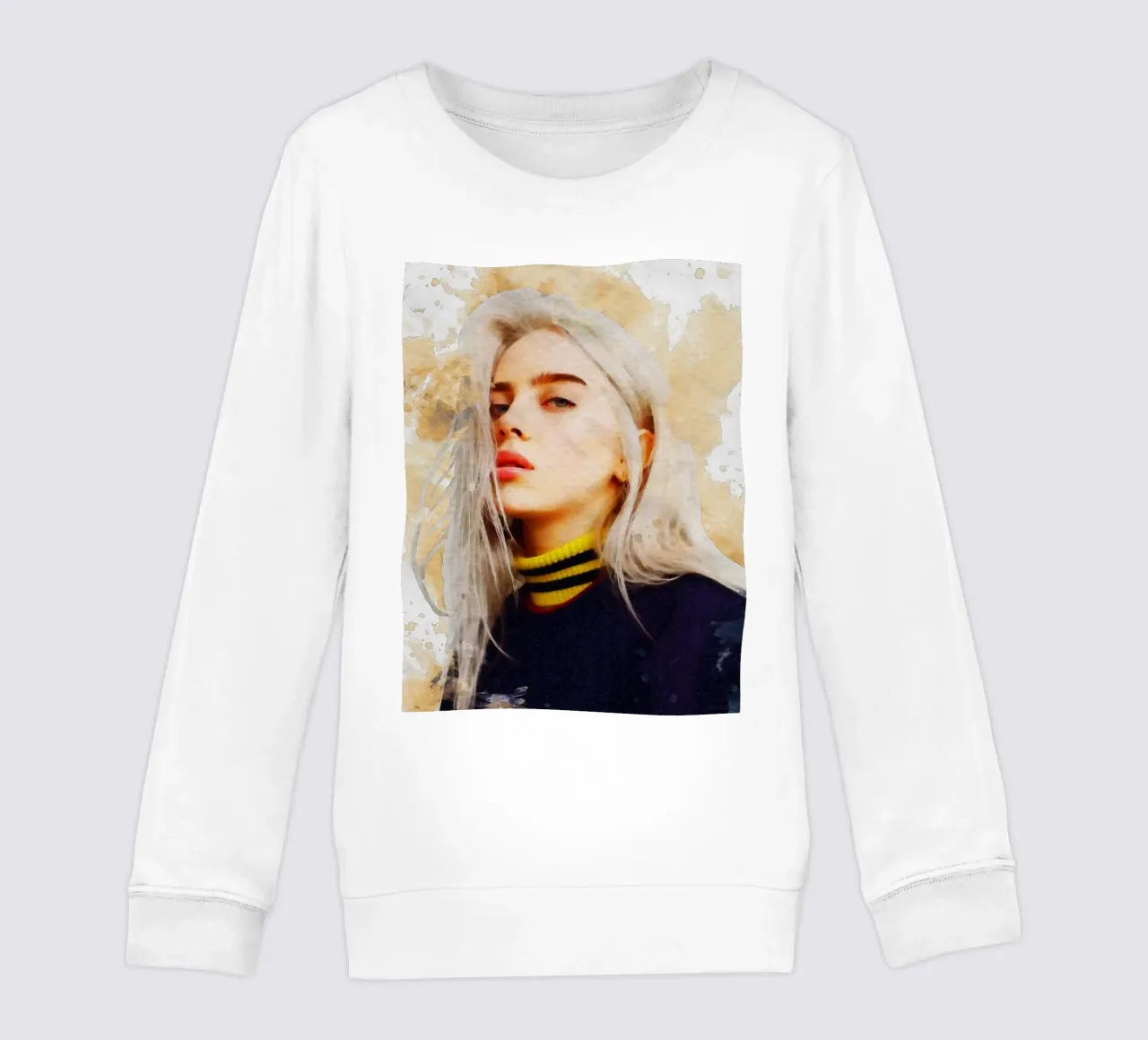Smudge Ritratto Billie Eilish felpa bambino da Gunawan Rb