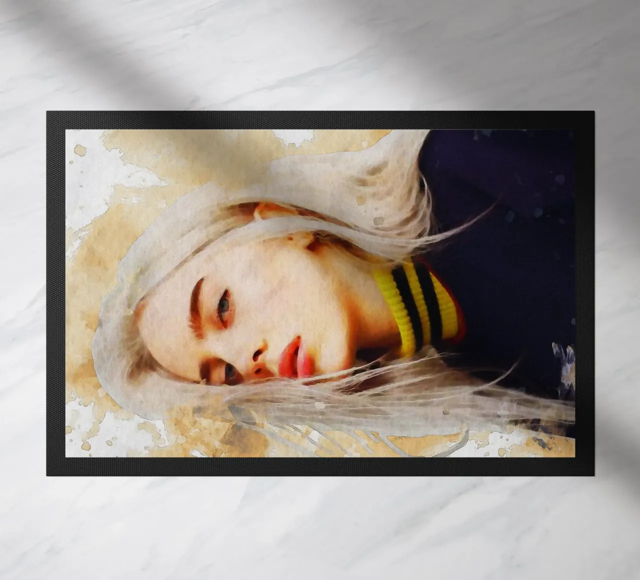Smudge Ritratto Billie Eilish zerbino da Gunawan Rb