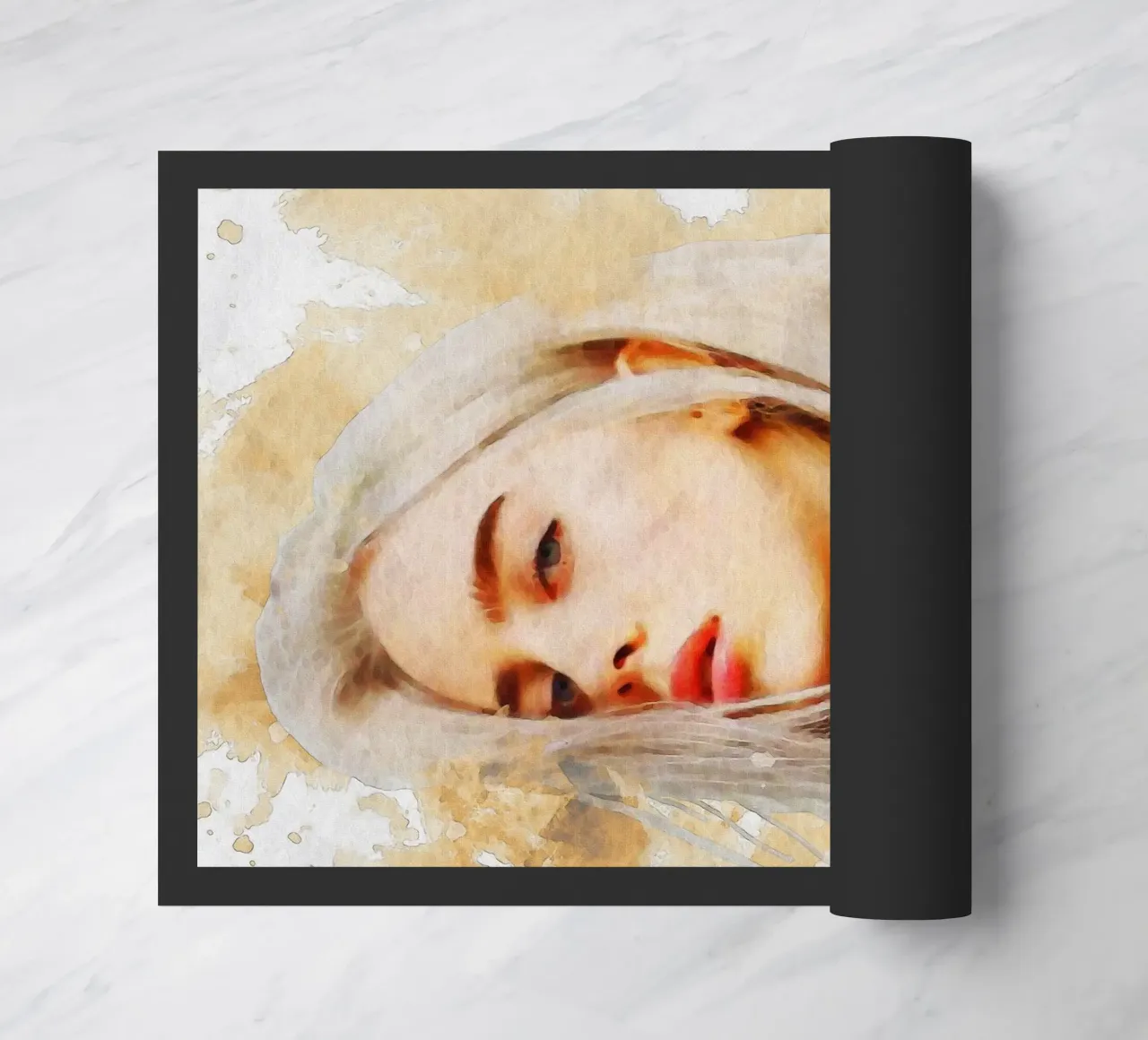 Smudge Ritratto Billie Eilish zerbino da Gunawan Rb