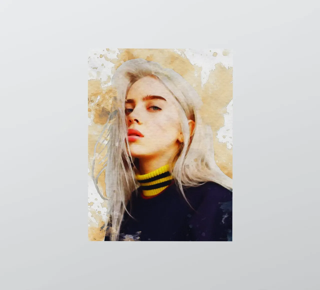 Smudge Portrait Billie Eilish sticker by Gunawan Rb