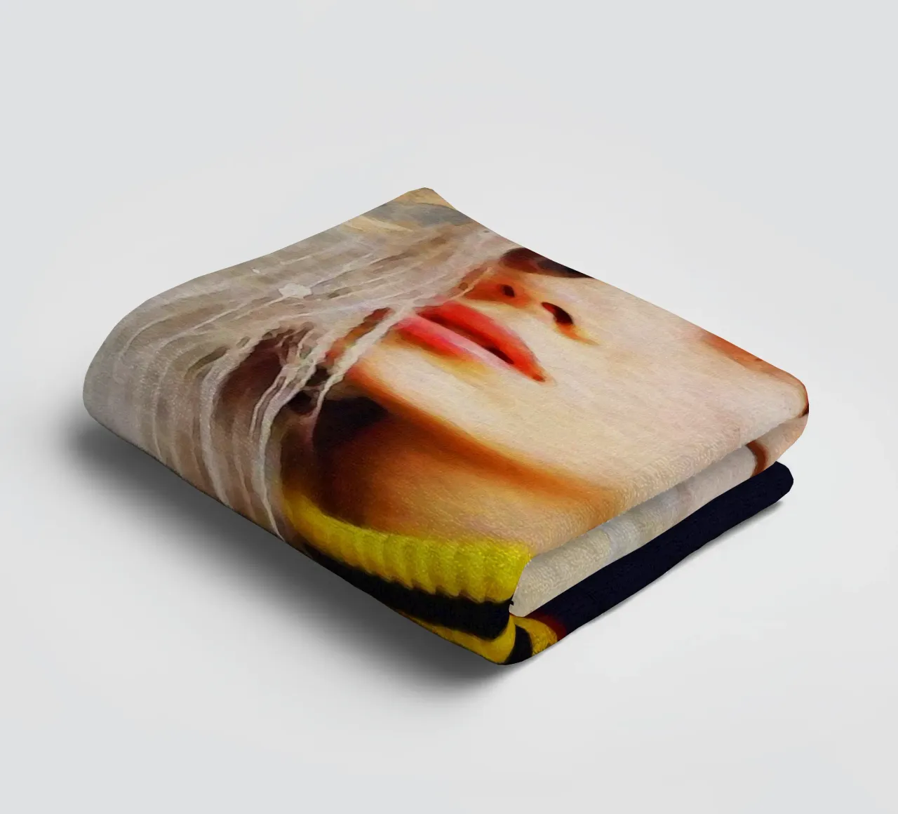 Smudge Ritratto Billie Eilish asciugamano da bagno da Gunawan Rb