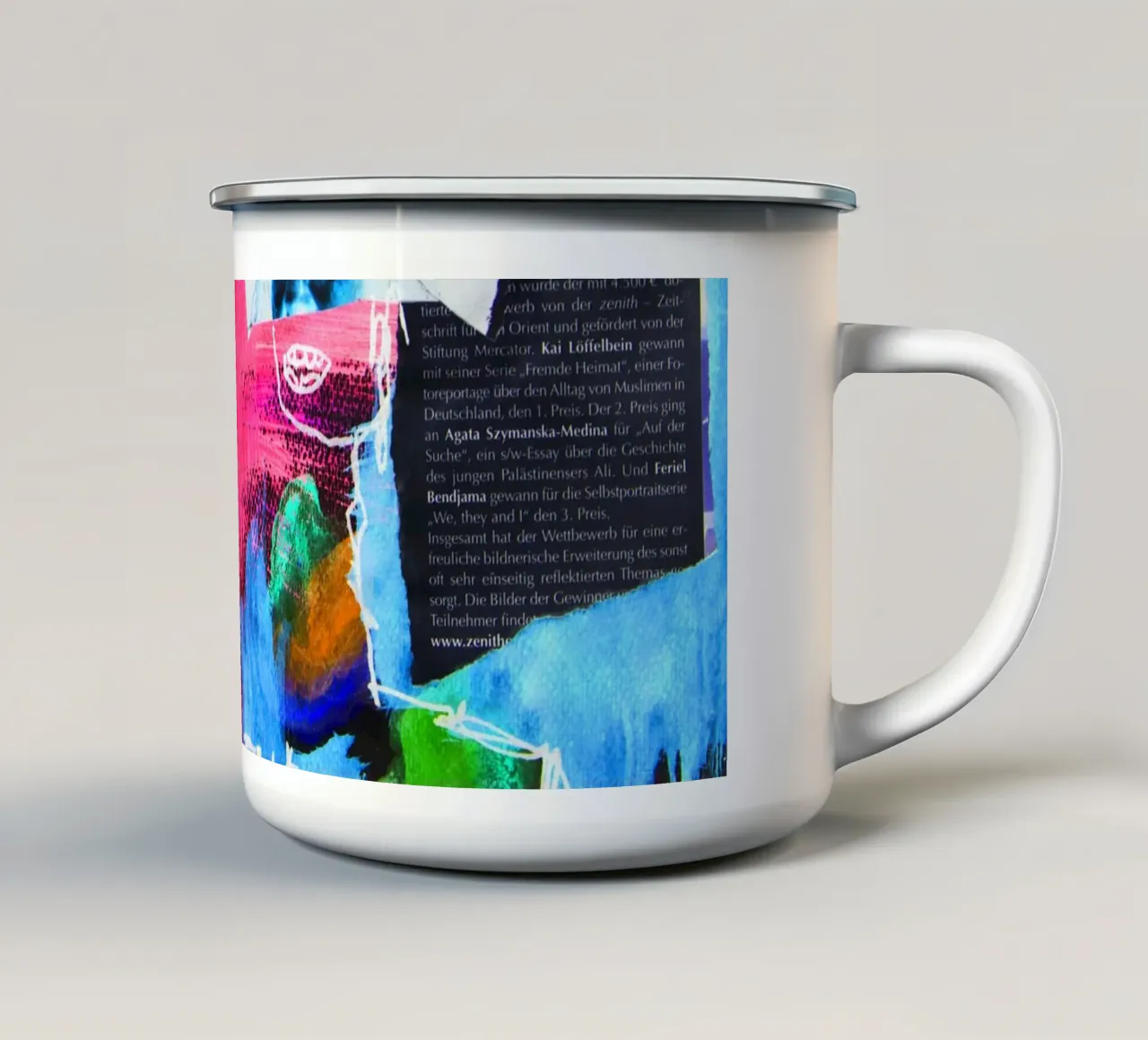 Natur des Menschen tazza in smalto da Hey Vincent