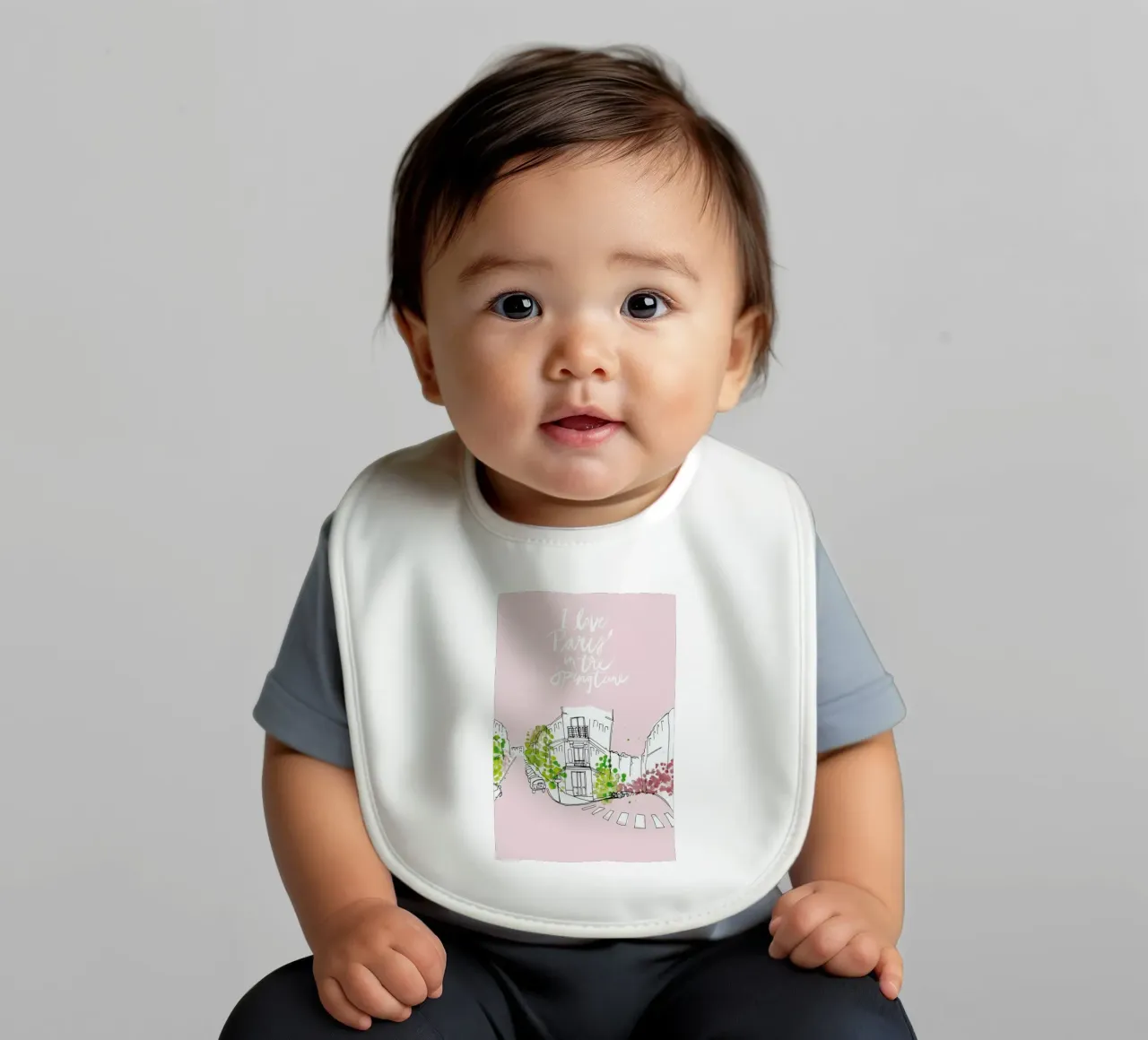 Spring Time baby slabbetje van Waltraud Rieken