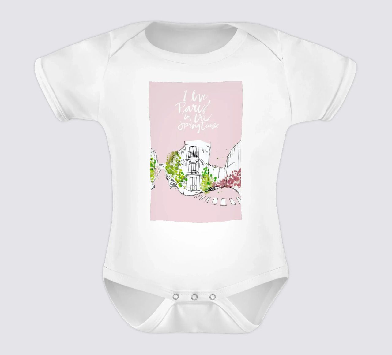 Spring Time body neonato maniche corte da Waltraud Rieken