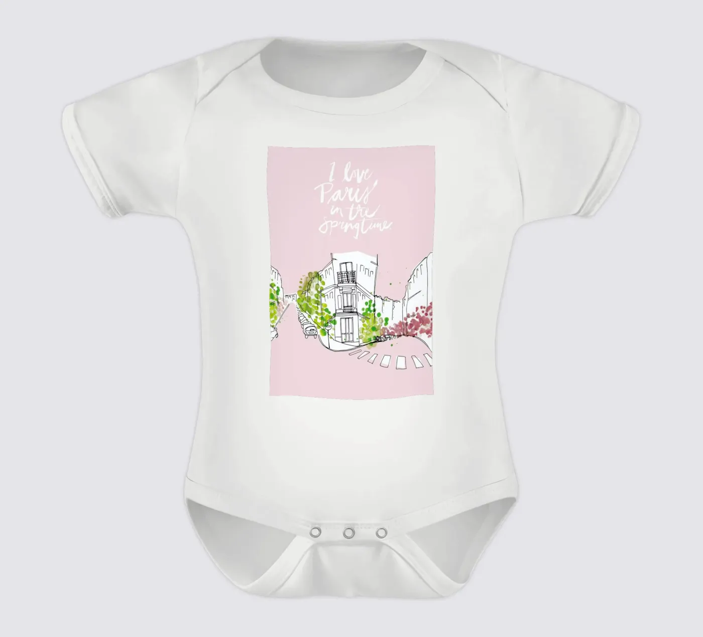 Spring Time body neonato maniche corte da Waltraud Rieken