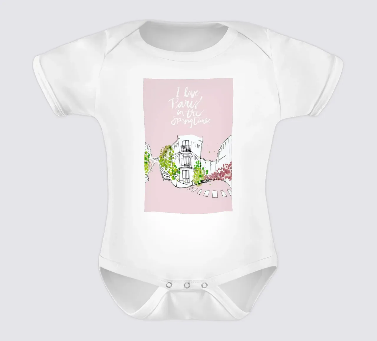 Spring Time body neonato maniche corte da Waltraud Rieken