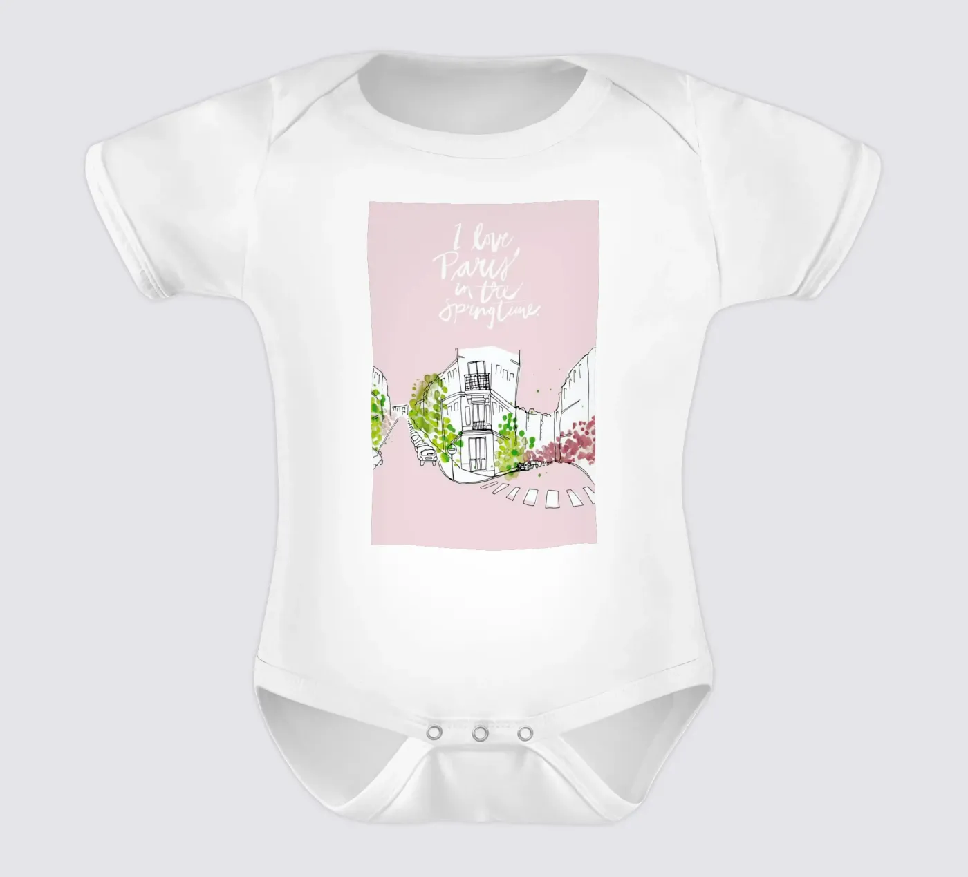 Spring Time body neonato maniche corte da Waltraud Rieken