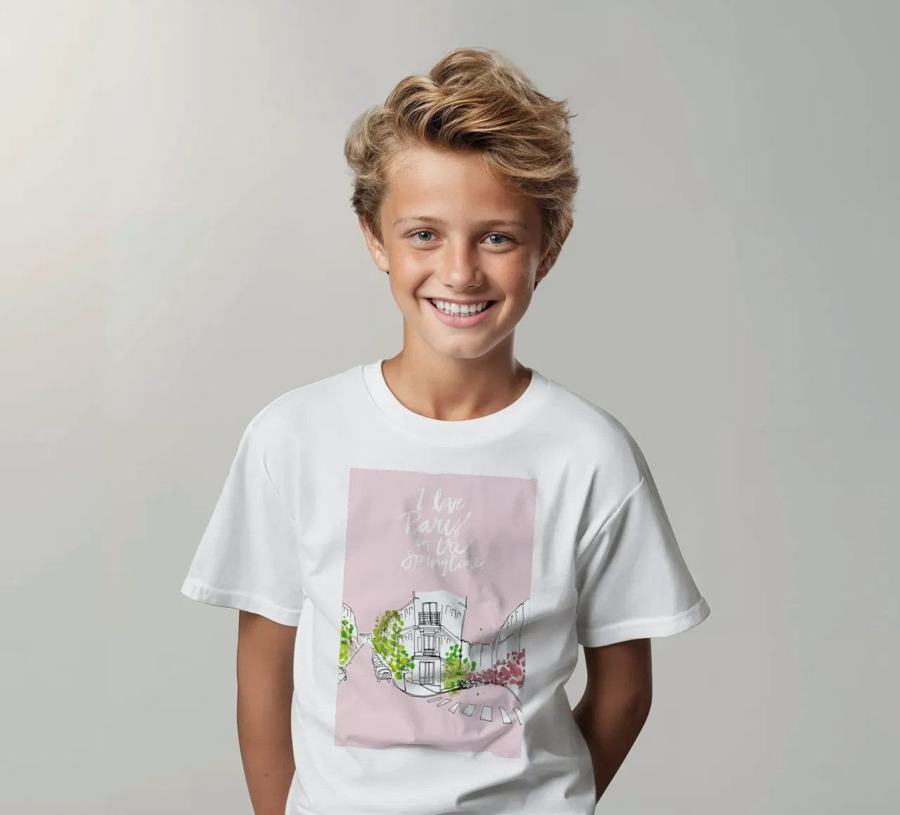 Spring Time kinder t-shirt van Waltraud Rieken
