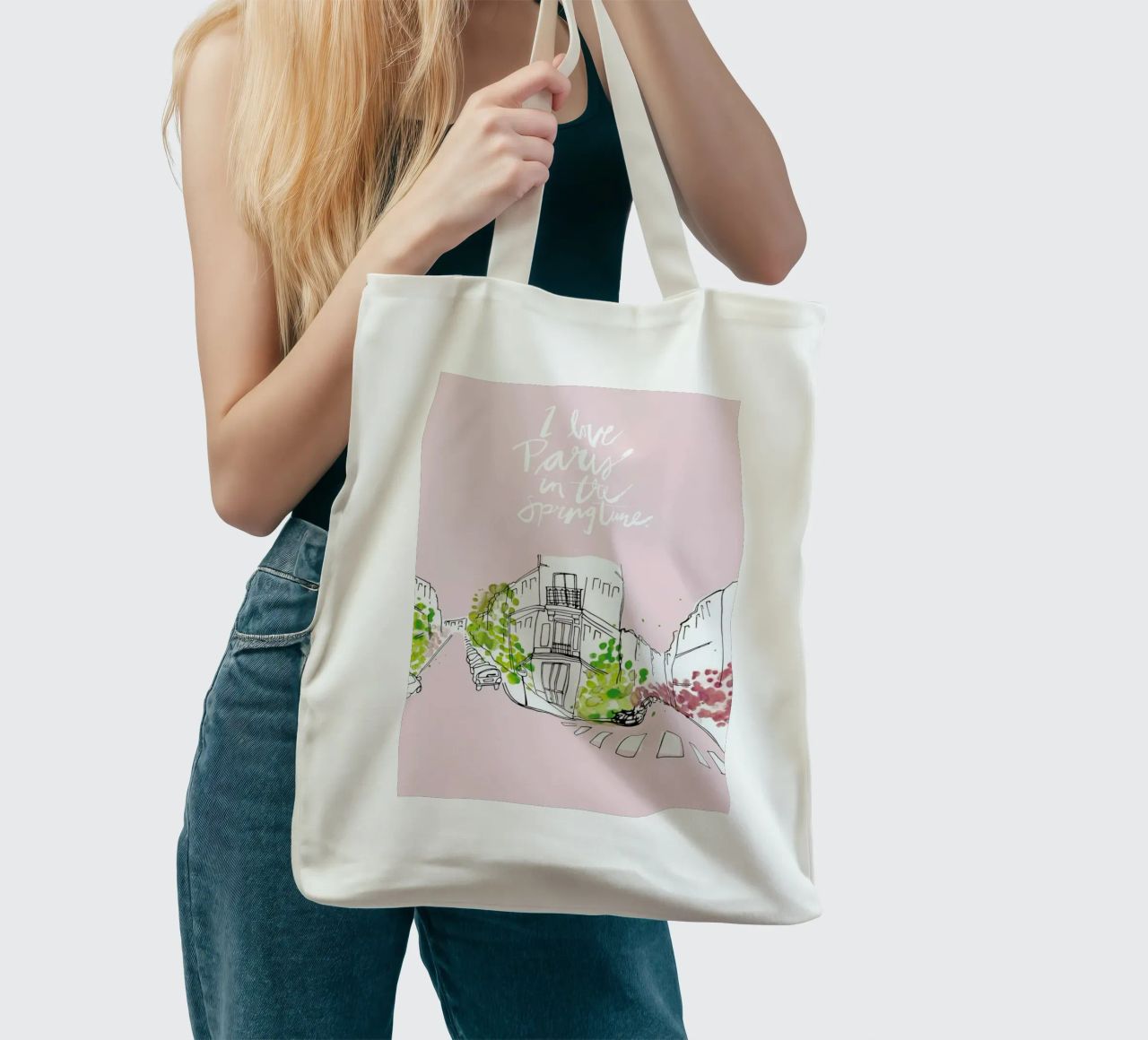 Spring Time borsa in juta da Waltraud Rieken