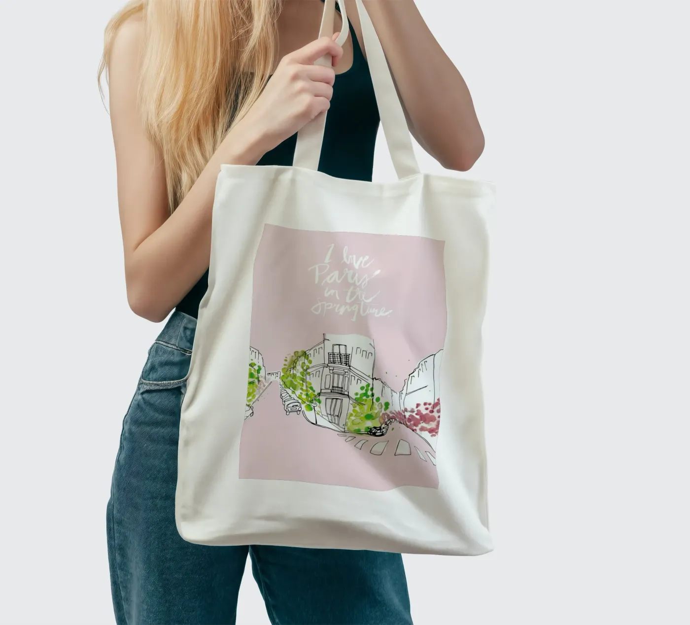 Spring Time borsa in juta da Waltraud Rieken