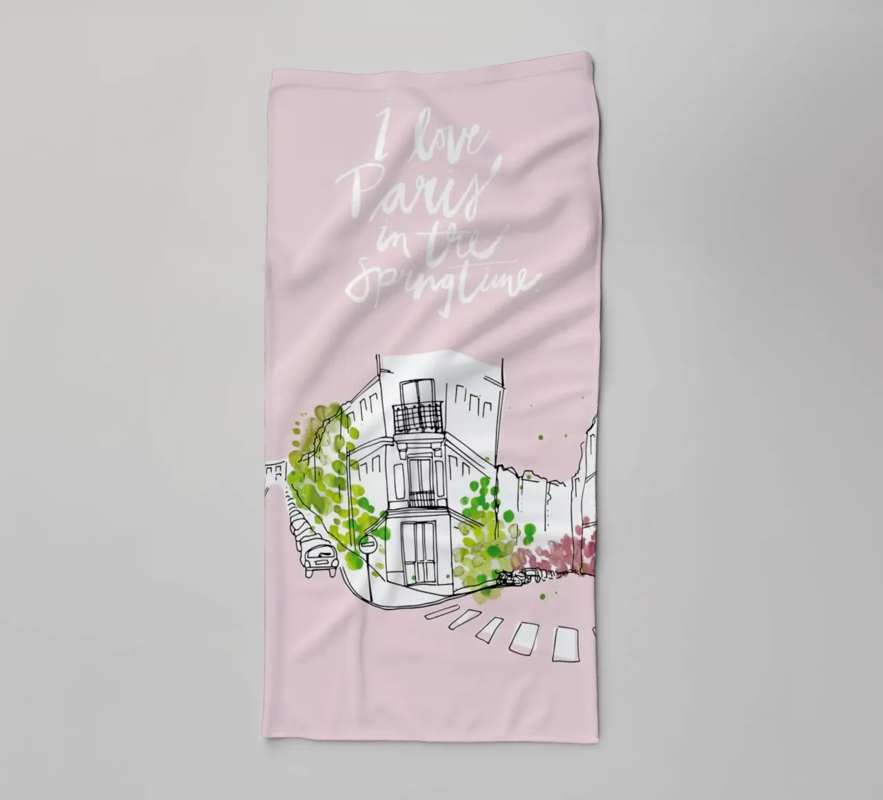 Spring Time badhanddoek van Waltraud Rieken