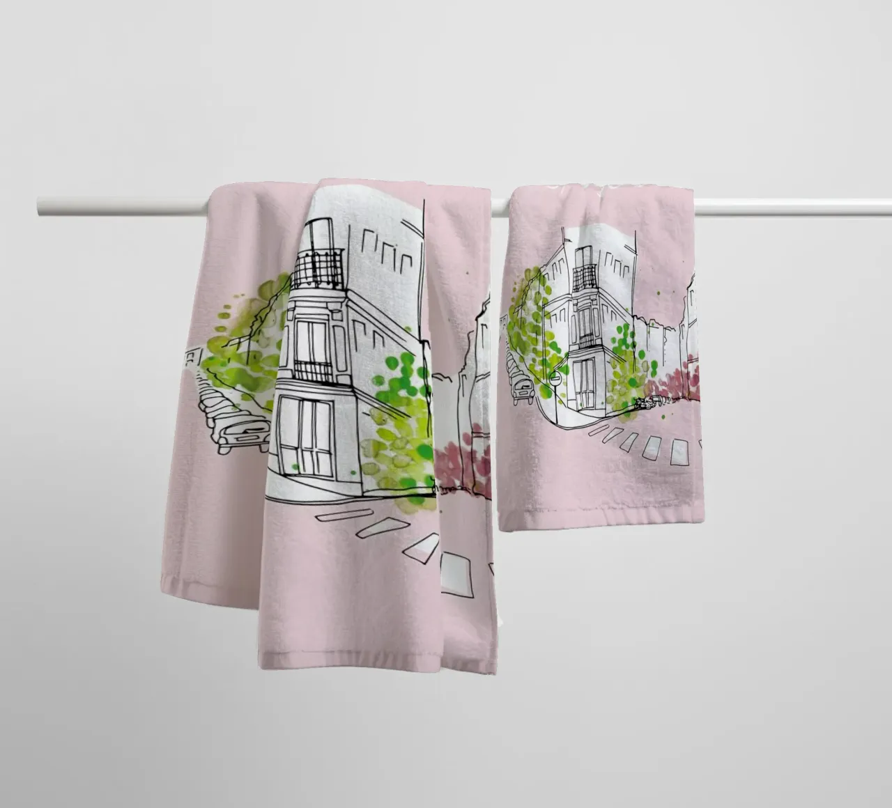 Spring Time badhanddoek van Waltraud Rieken