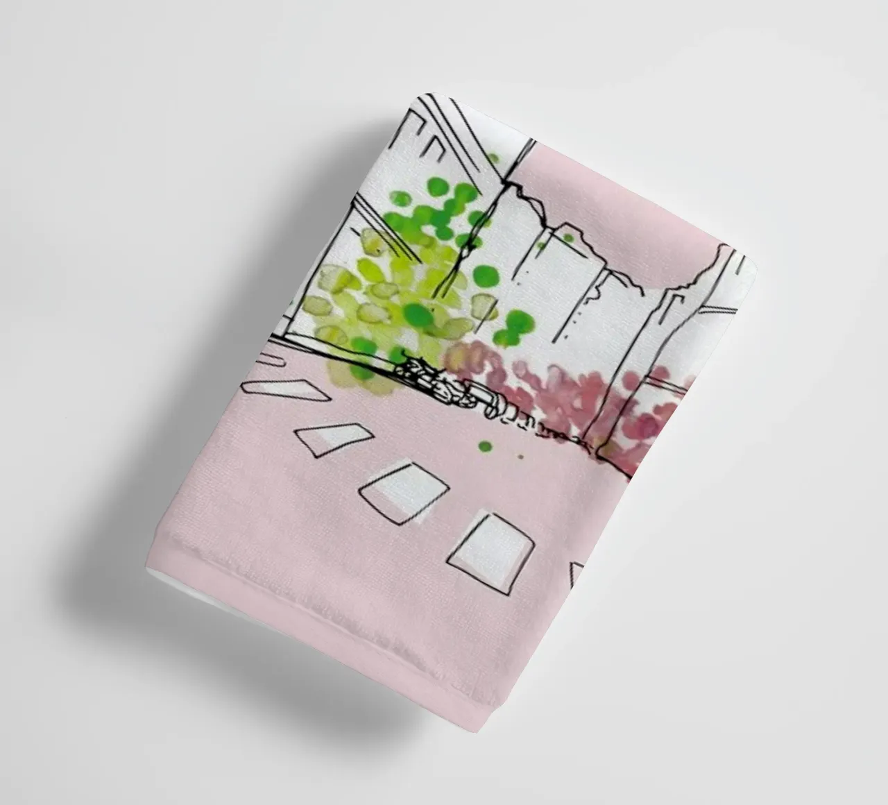 Spring Time badhanddoek van Waltraud Rieken