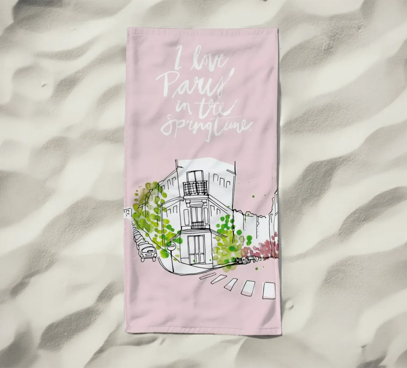 Spring Time beach towel by Waltraud Rieken