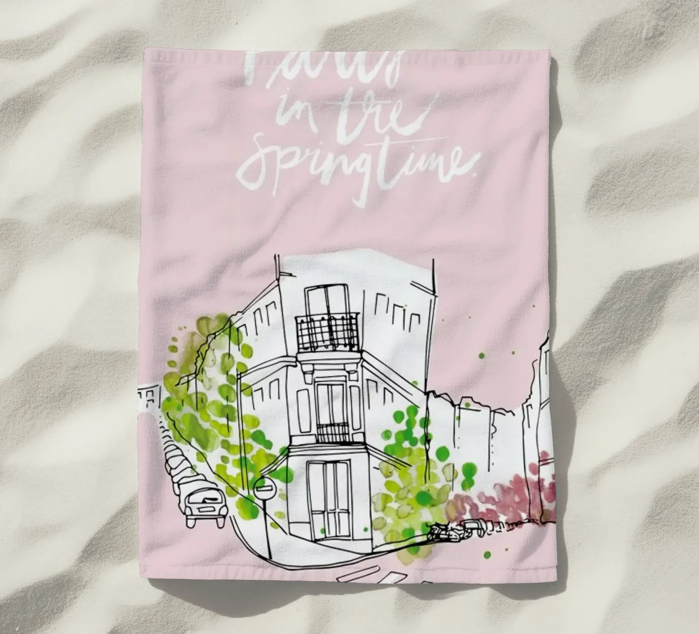 Spring Time strandhanddoek van Waltraud Rieken