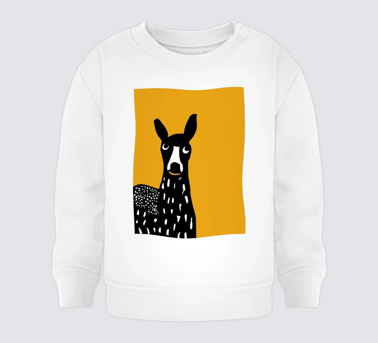Yellow Lama felpa neonato da Hey Vincent