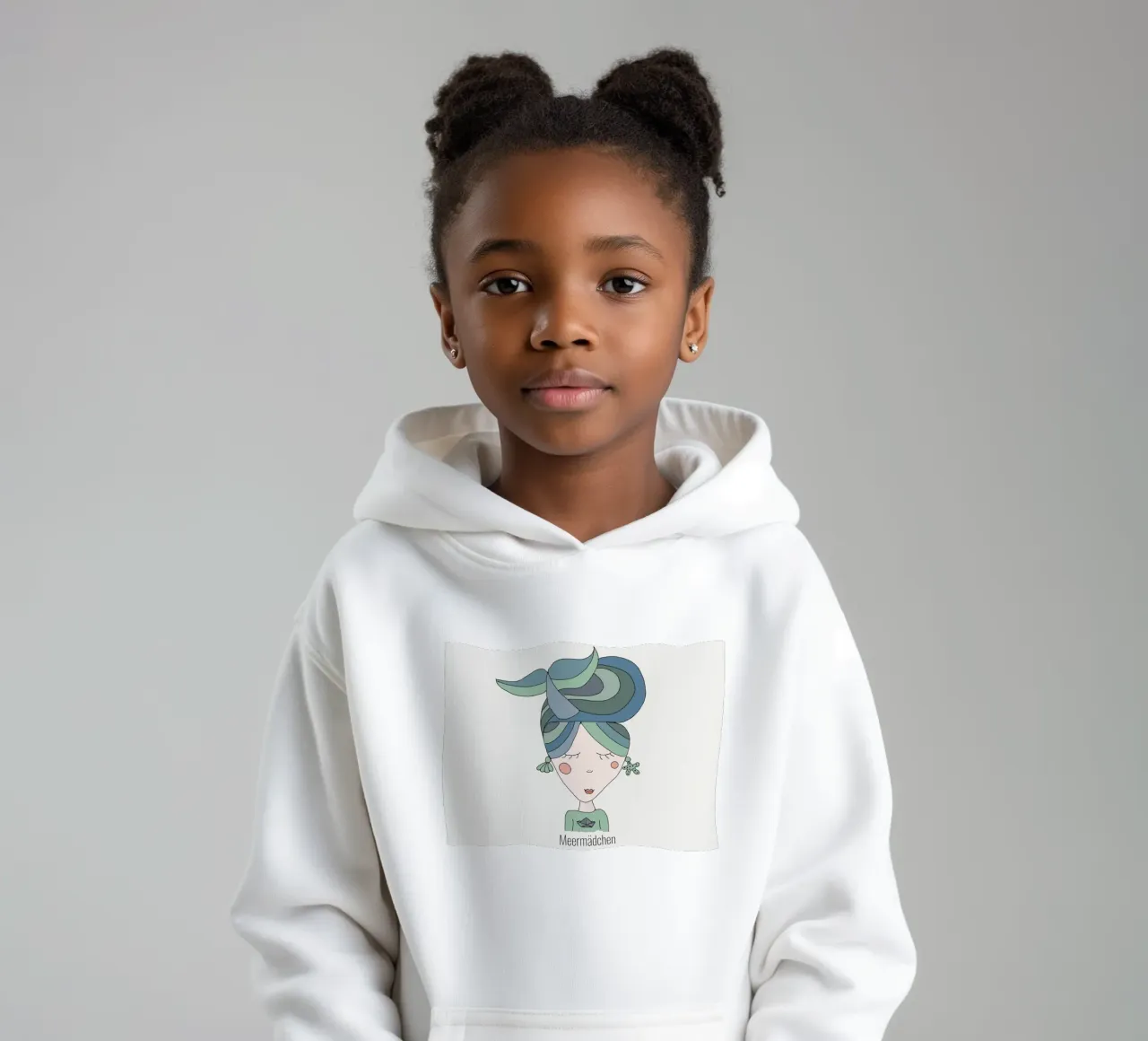 Ragazza di mare felpa bambino con cappuccio da littlereminder