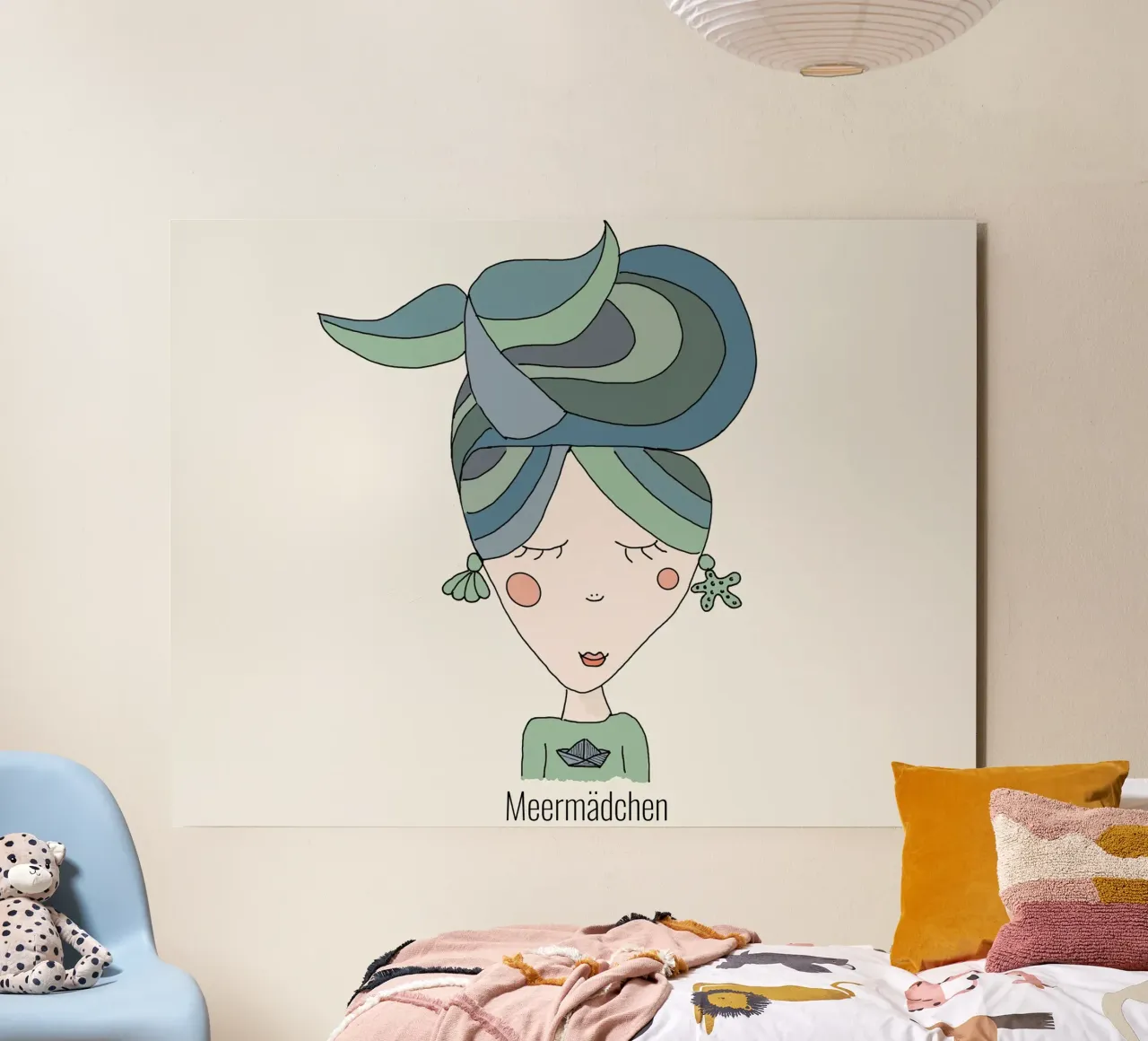 Ragazza di mare alluminio dibond da littlereminder