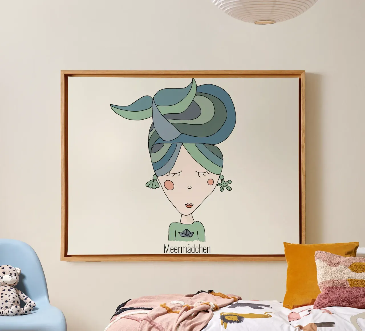 Ragazza di mare tela da littlereminder