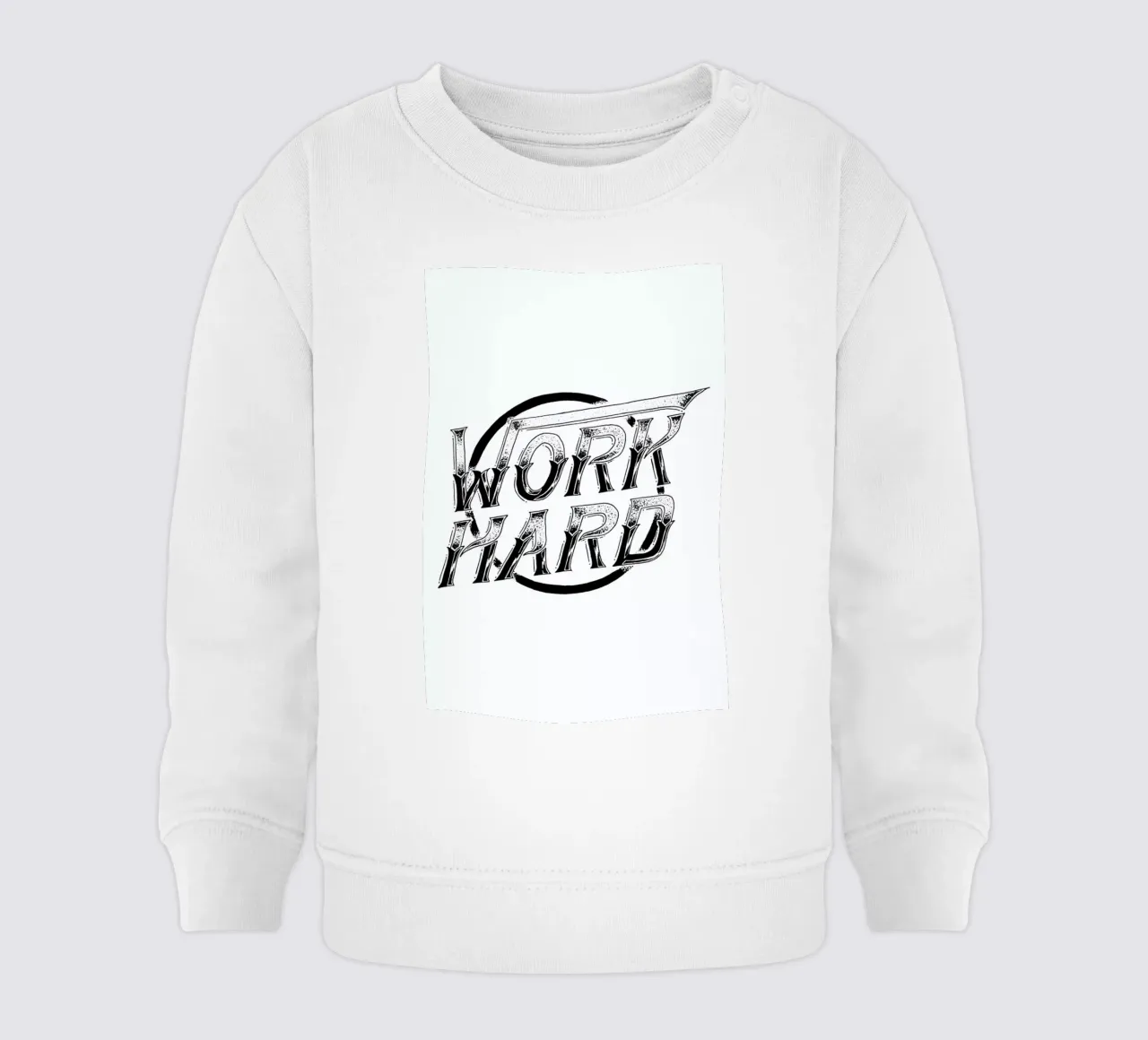 Work Hard felpa neonato da JONATTEND