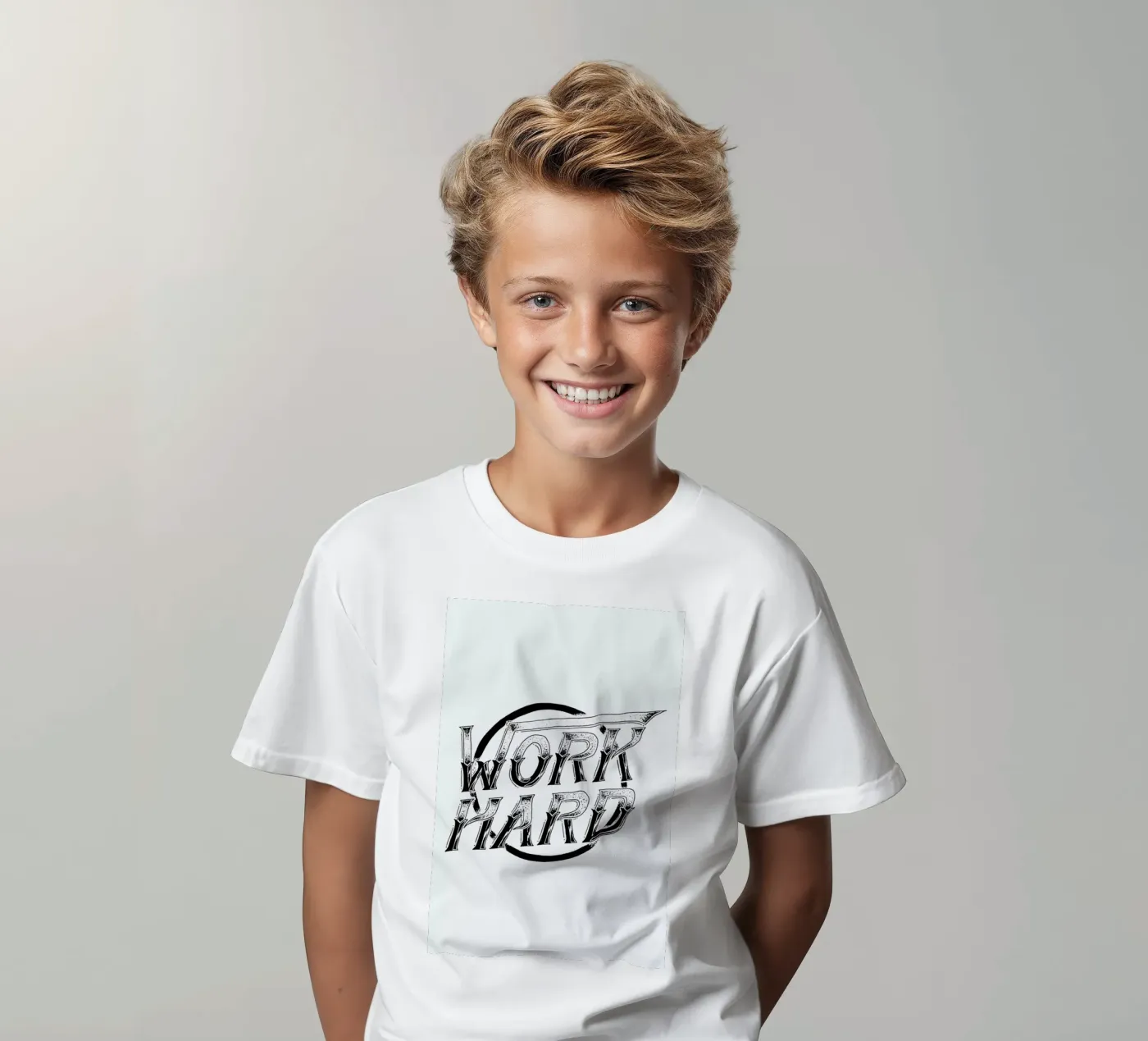 Work Hard t-shirt bambini da JONATTEND