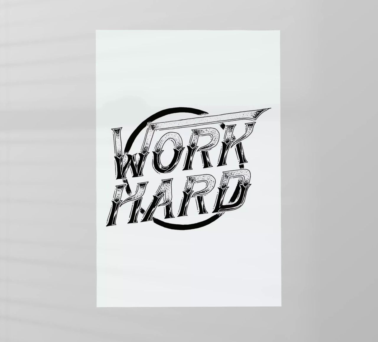 Work Hard pellicola backlit da JONATTEND