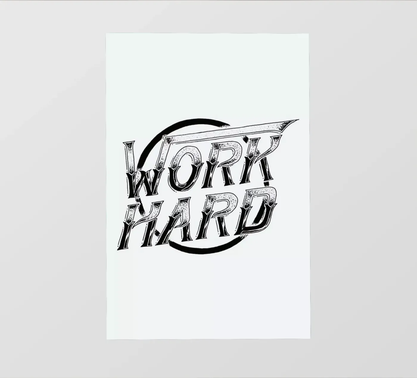 Work Hard pellicola backlit da JONATTEND