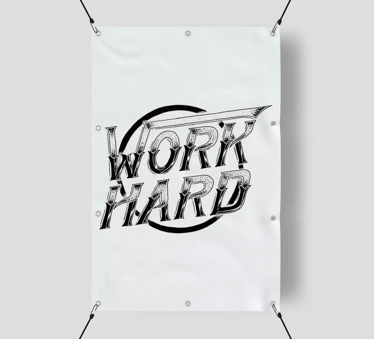 Work Hard PVC Plane von JONATTEND