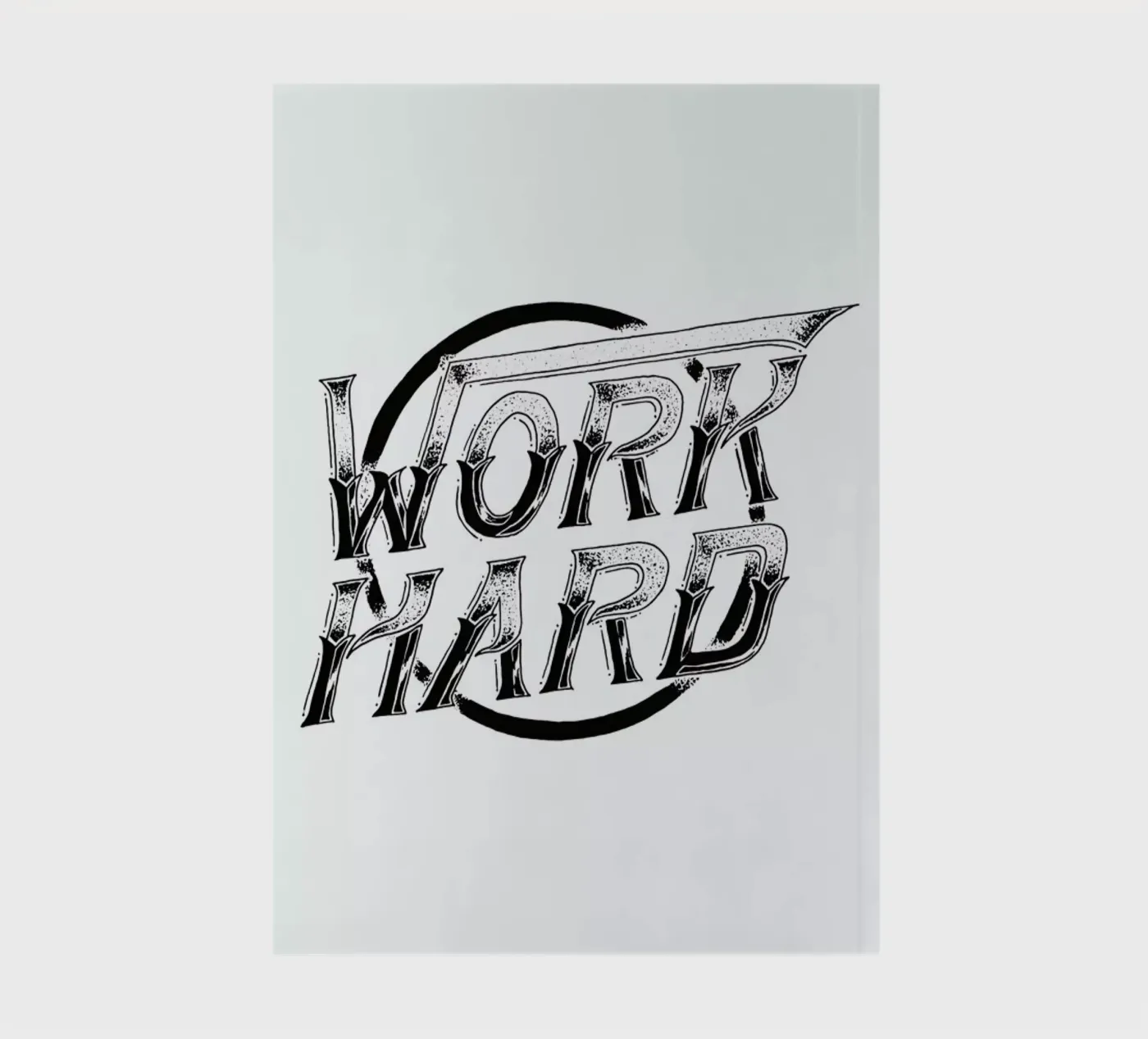 Work Hard notebook by JONATTEND