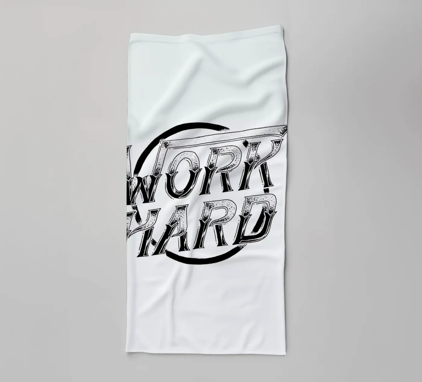 Work Hard towel by JONATTEND