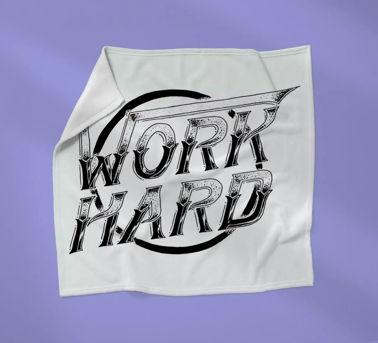 Work Hard coperta in pile da JONATTEND