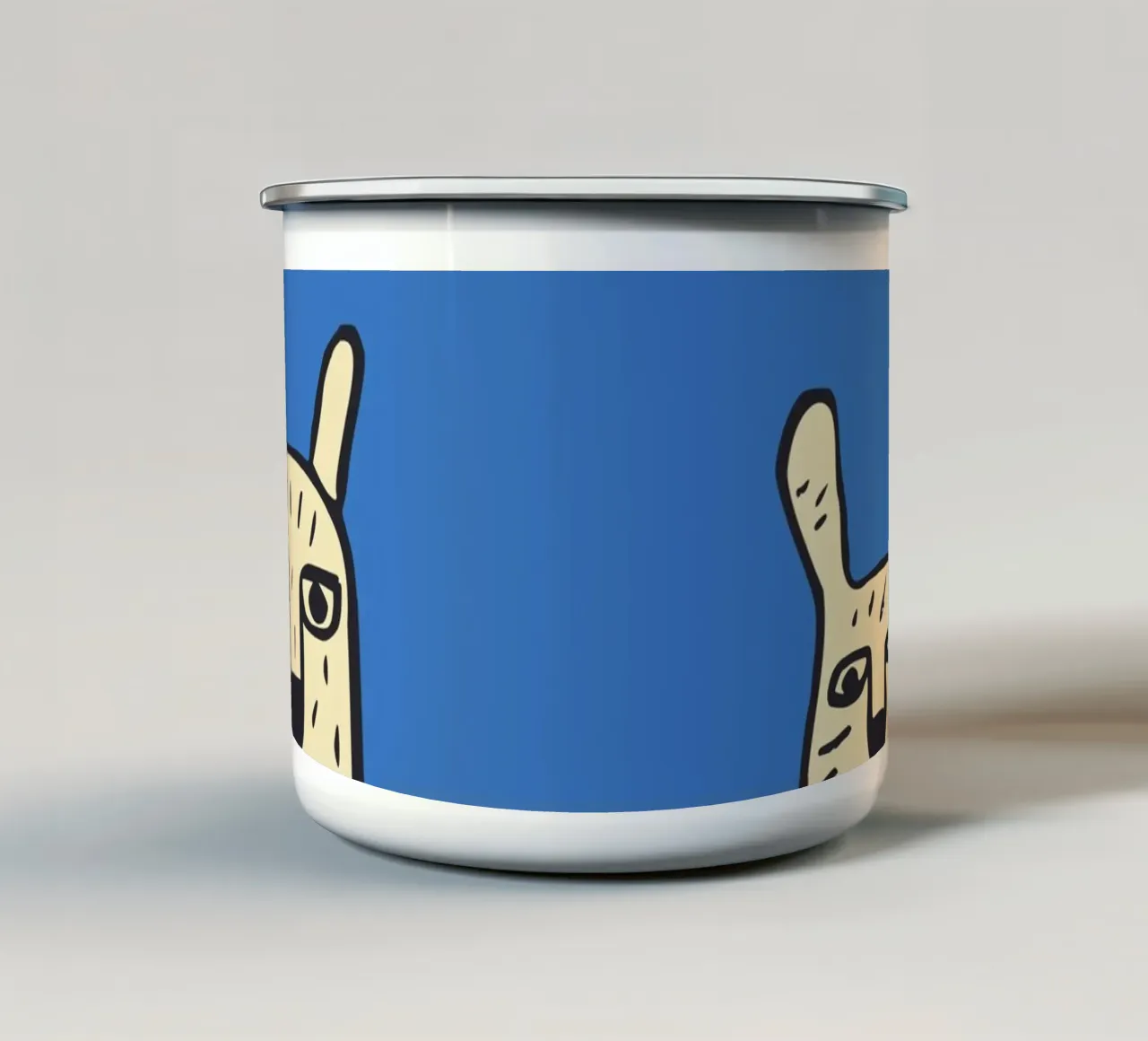 Blue Lamas tazza in smalto da Hey Vincent