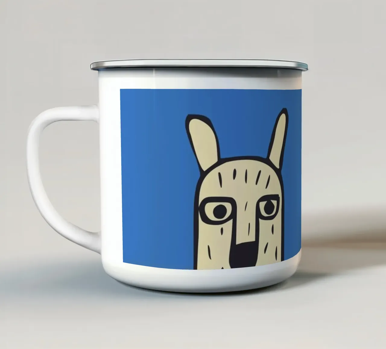 Blue Lamas tazza in smalto da Hey Vincent