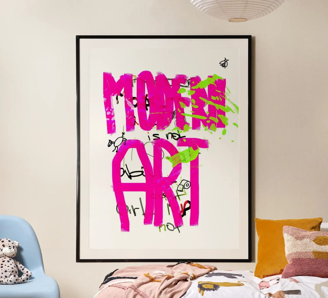 Modern Art poster with aluminum frame by Hey Vincent