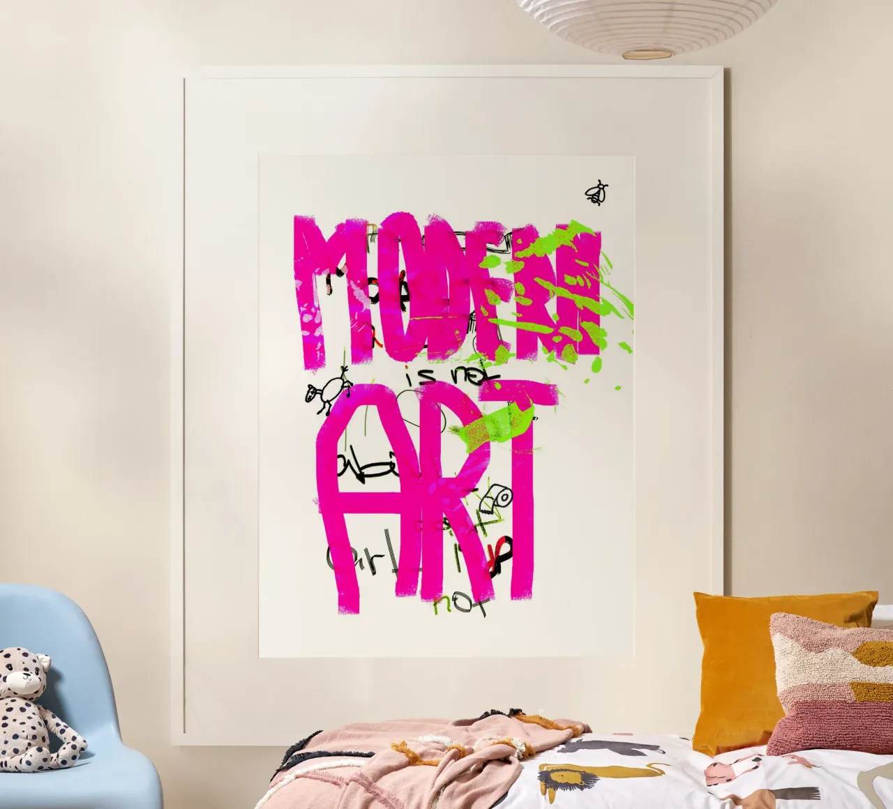 Modern Art poster with aluminum frame by Hey Vincent