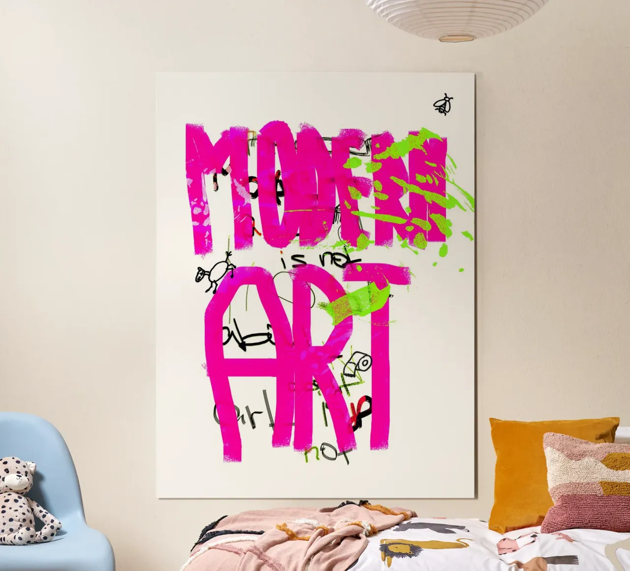 Modern Art poster with aluminum frame by Hey Vincent