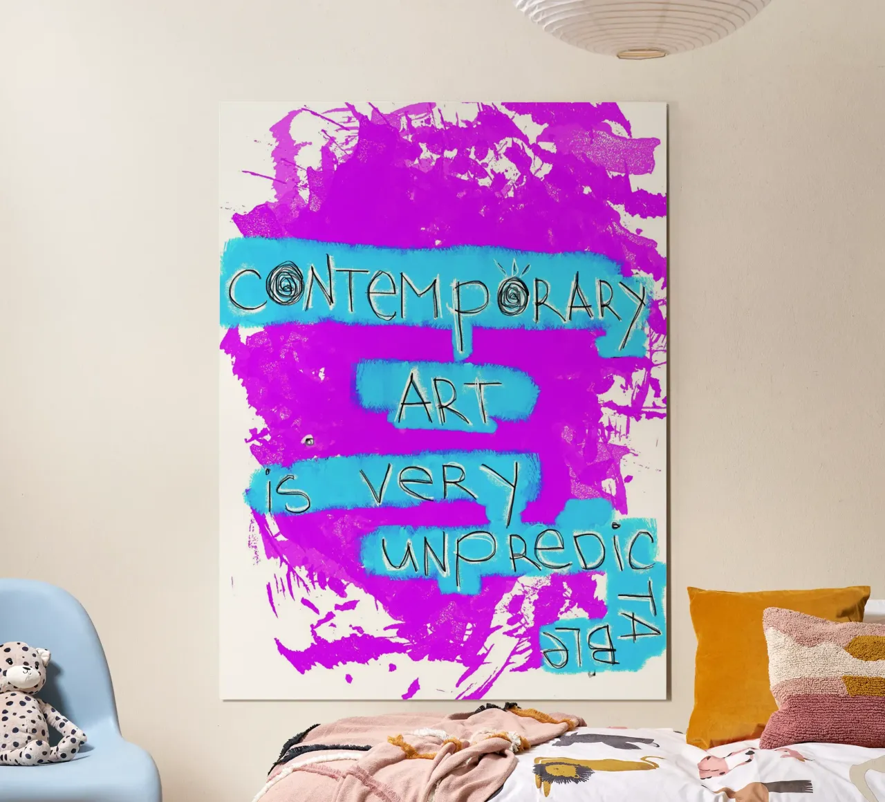 Contemporary Art poster with plastic frame by Hey Vincent