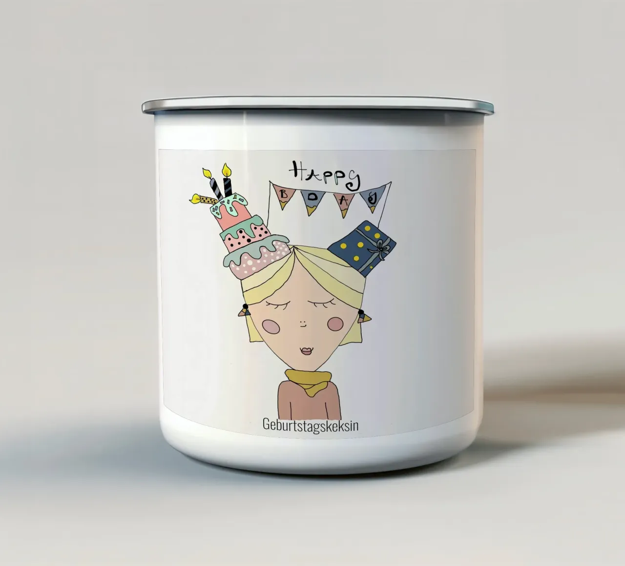 Geburtstagskeksin tazza in smalto da littlereminder