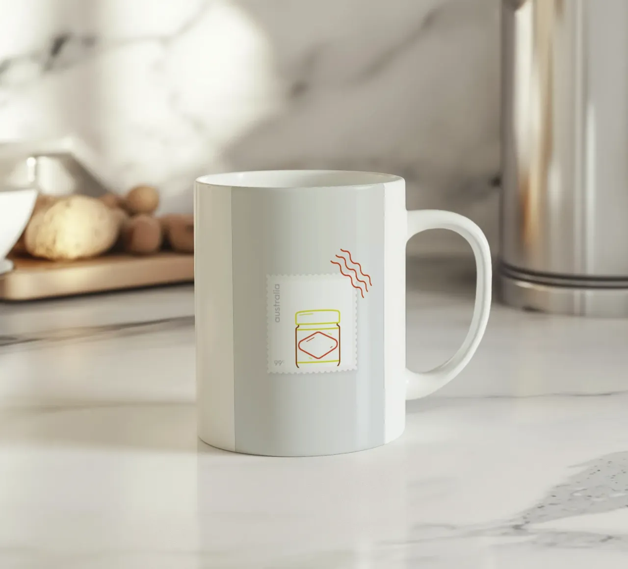 Vegemite Keramik Tasse von Dean Smith
